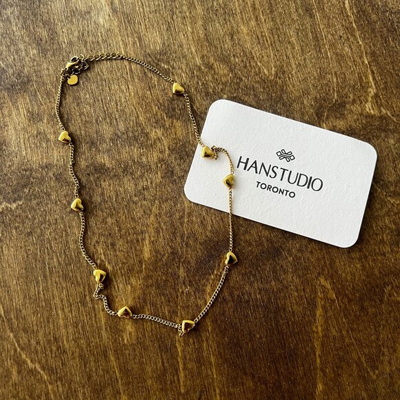 Gold Plated Heart Necklace - Picture 1 of 5